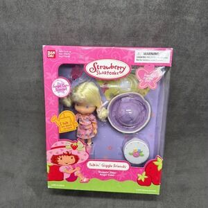 Vintage Bandai Strawberry Shortcake Doll Angel Cake Talkin Giggle DVD  2003